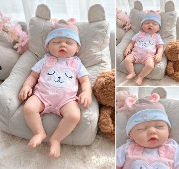 Etta 20-inch full body platinum silicone reborn baby doll