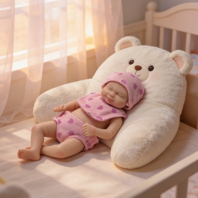 6inch Wren Cute Sleeping Reborn Doll, Real Touch Newborn Toy, Gift & Collectible Doll