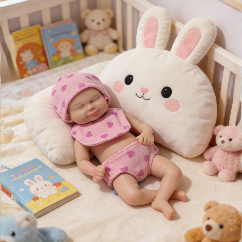 6inch Wren Cute Sleeping Reborn Doll, Real Touch Newborn Toy, Gift & Collectible Doll