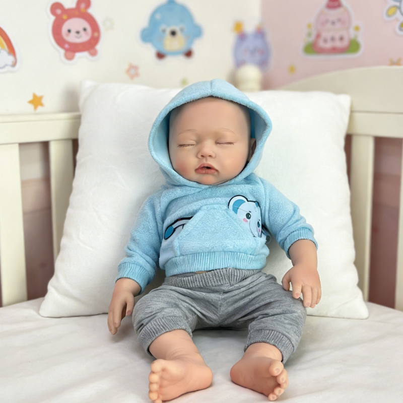 20inch Etta Cute Sleeping Reborn Doll, Real Touch Newborn Toy, Gift & Collectible Doll