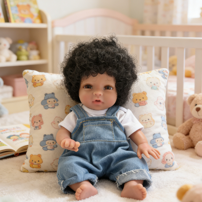 13Inch Lila Cute Sleeping Reborn Doll, Real Touch Newborn Toy, Gift & Collectible Doll