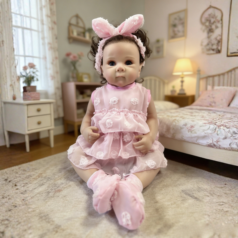 Mia 20 Inch Realistic Reborn Doll, Poseable & Cute Home Companion Doll