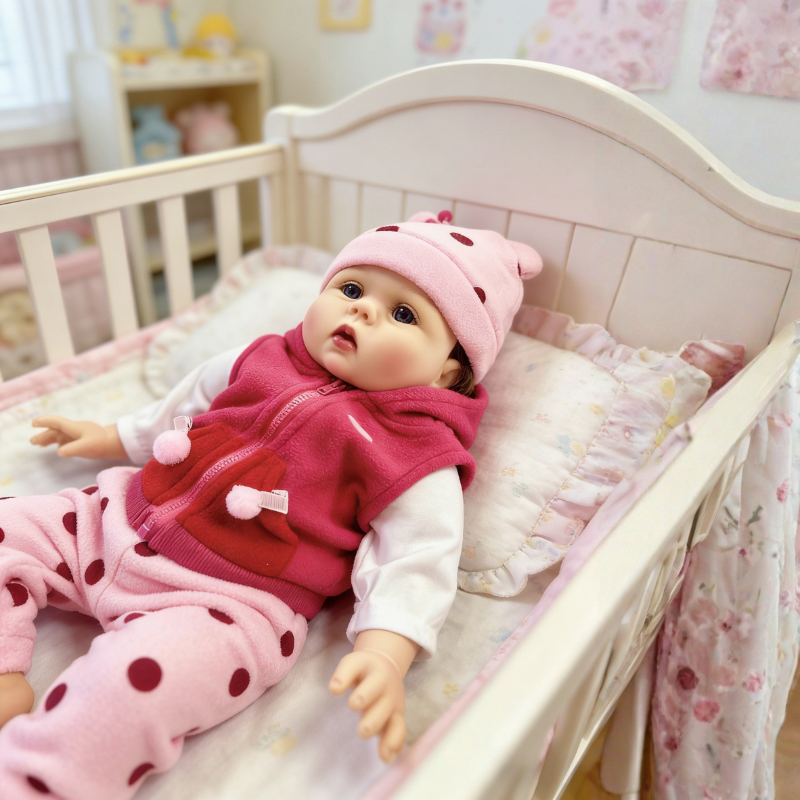 18/22 Inch Realistic Baby Doll Ella, Soft Lifelike Poseable Reborn Companion