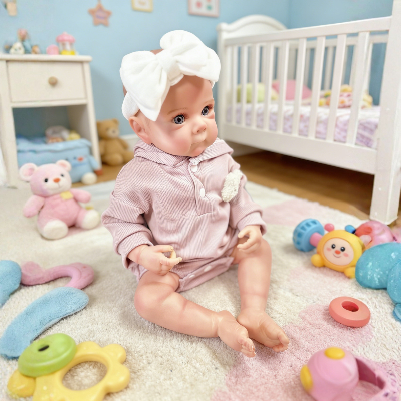 Mia 20 Inch Realistic Reborn Doll, Poseable & Cute Home Companion Doll