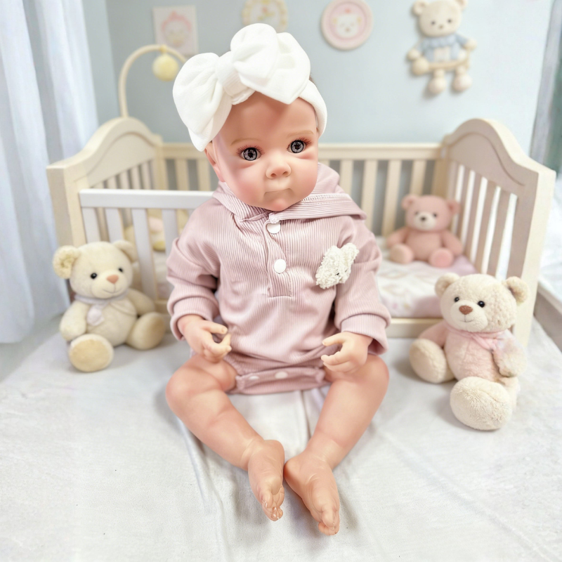 Mia 20 Inch Realistic Reborn Doll, Poseable & Cute Home Companion Doll