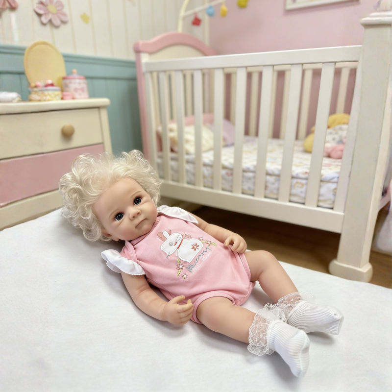 Mia 20 Inch Realistic Reborn Doll, Poseable & Cute Home Companion Doll