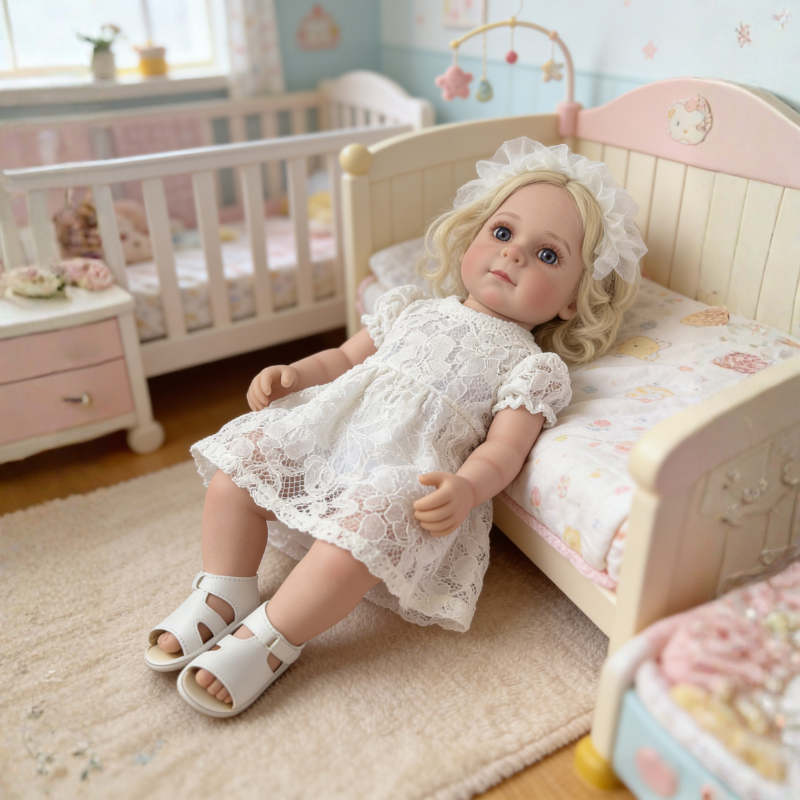 Bonnie 22 Inch Realistic Newborn Baby Doll, Soft Lifelike Reborn Doll Gift for Kids