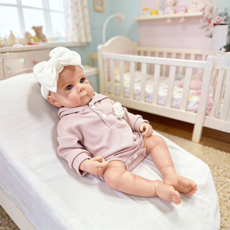 Mia 20 Inch Realistic Reborn Doll, Poseable & Cute Home Companion Doll