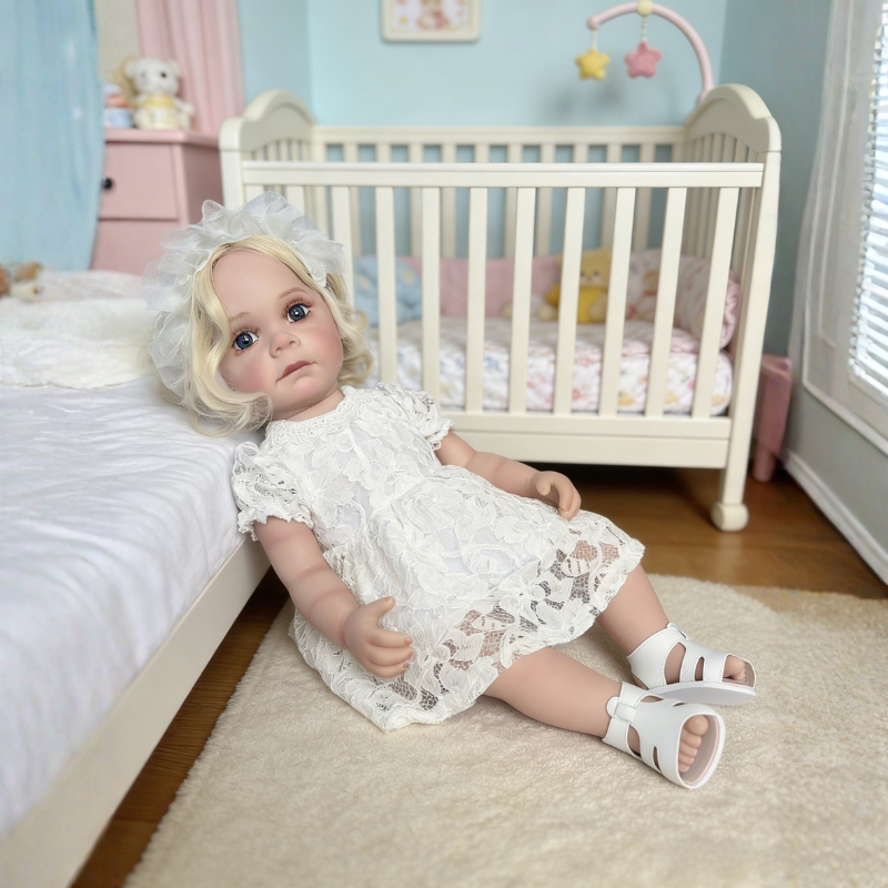 Bonnie 22 Inch Realistic Newborn Baby Doll, Soft Lifelike Reborn Doll Gift for Kids