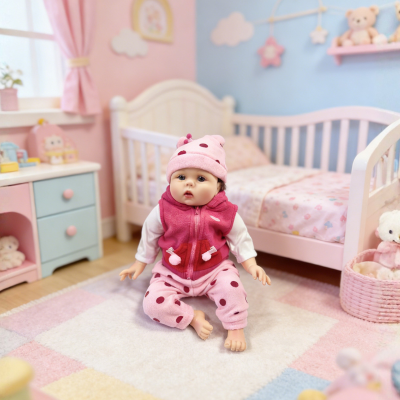 18/22 Inch Realistic Baby Doll Ella, Soft Lifelike Poseable Reborn Companion