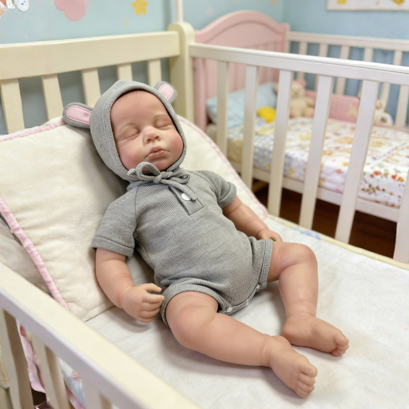 18 Inch Realistic Baby Doll Lily, Soft Lifelike Poseable Reborn Companion