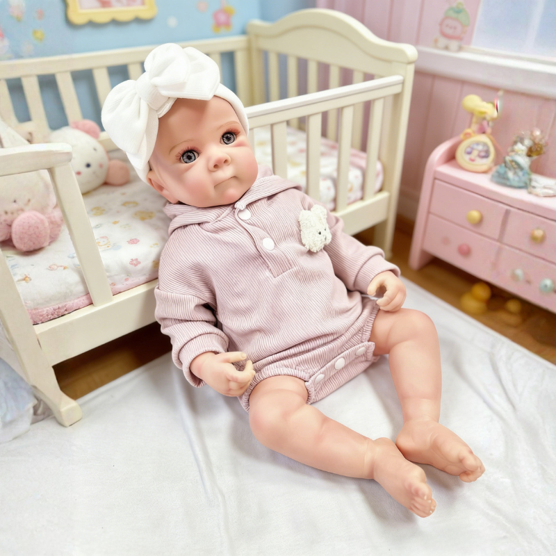 Mia 20 Inch Realistic Reborn Doll, Poseable & Cute Home Companion Doll