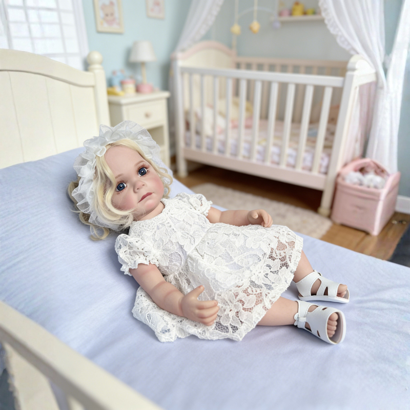 Bonnie 22 Inch Realistic Newborn Baby Doll, Soft Lifelike Reborn Doll Gift for Kids