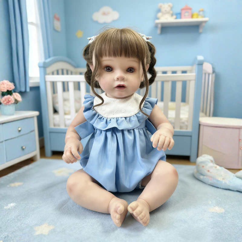 24 Inch Large Realistic Baby Chloe, Soft Skin-Friendly Gift Doll