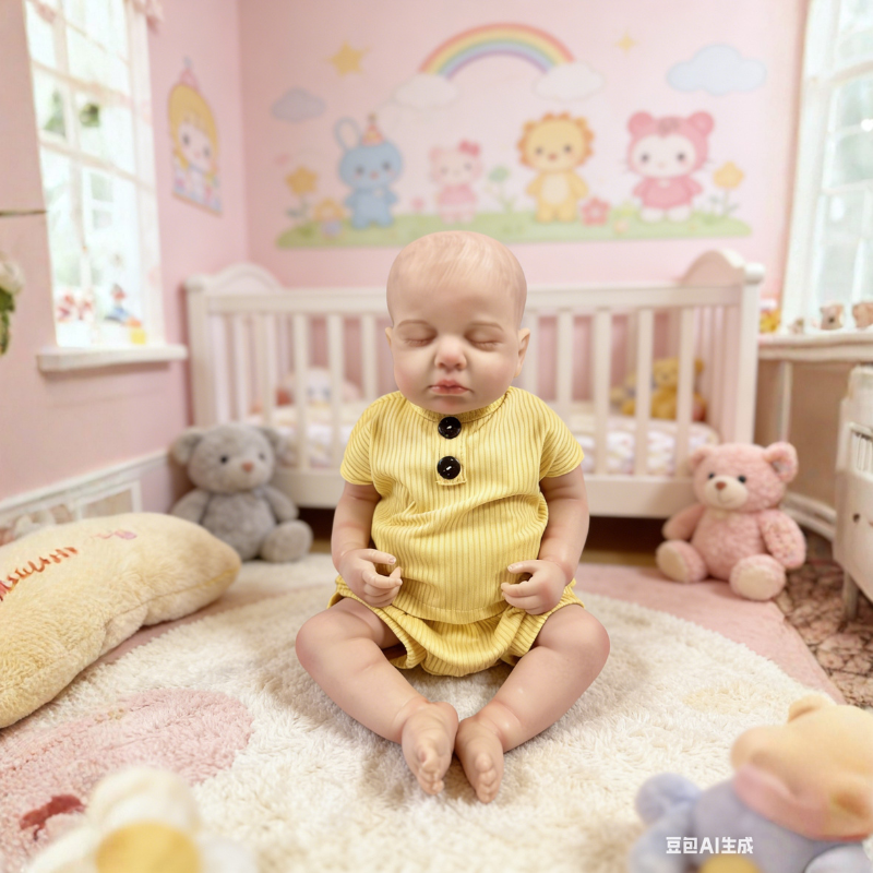 Nora 18 Inch Realistic Newborn Doll, Skin-Friendly Poseable Comfort Gift for Kids