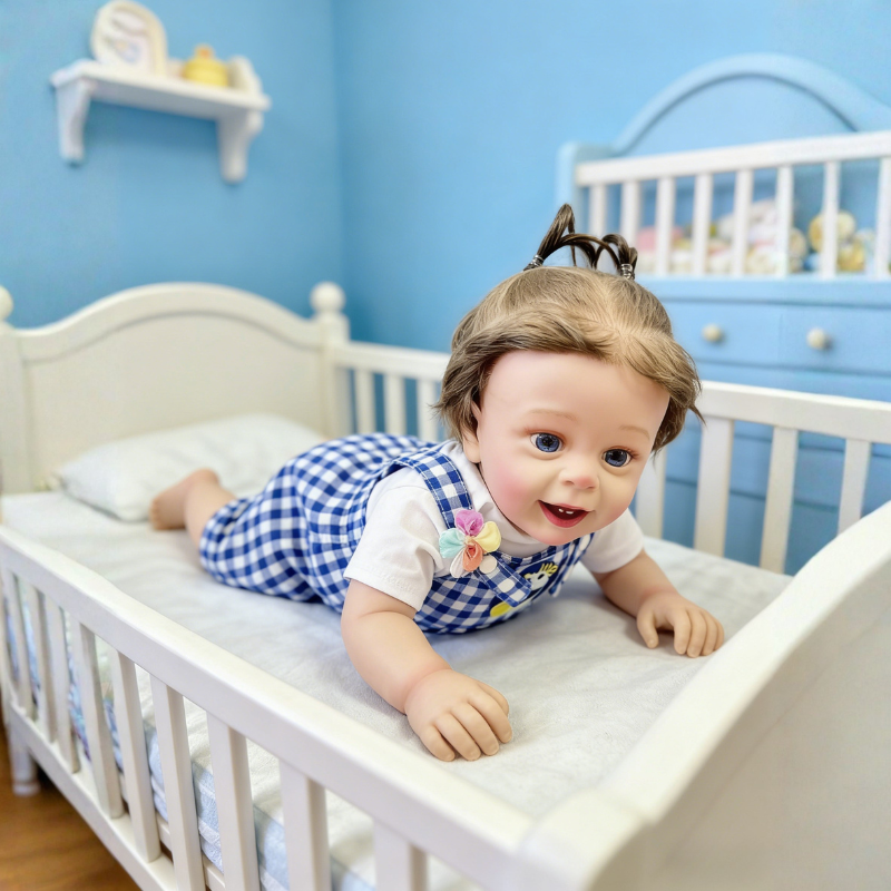 Ava 22 Inch Realistic Newborn Baby Doll, Soft Lifelike Reborn Doll Gift for Kids