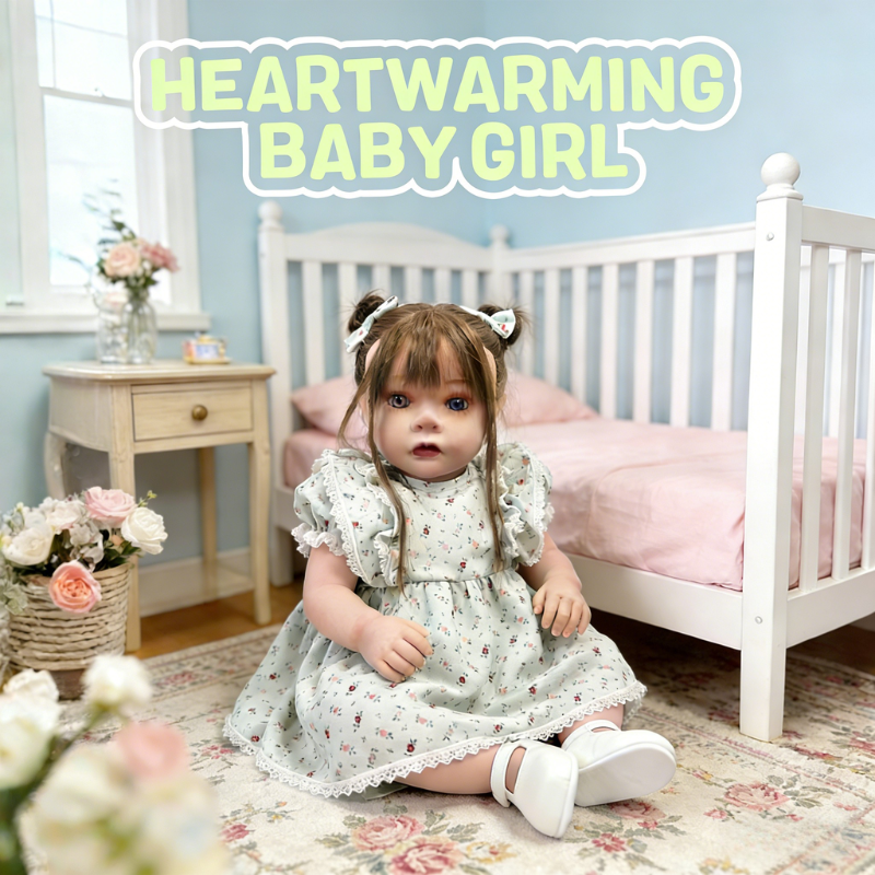 24 Inch Large Realistic Baby Chloe, Soft Skin-Friendly Gift Doll