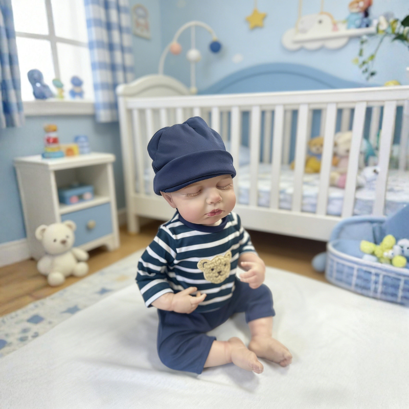 Nora 18 Inch Realistic Newborn Doll, Skin-Friendly Poseable Comfort Gift for Kids