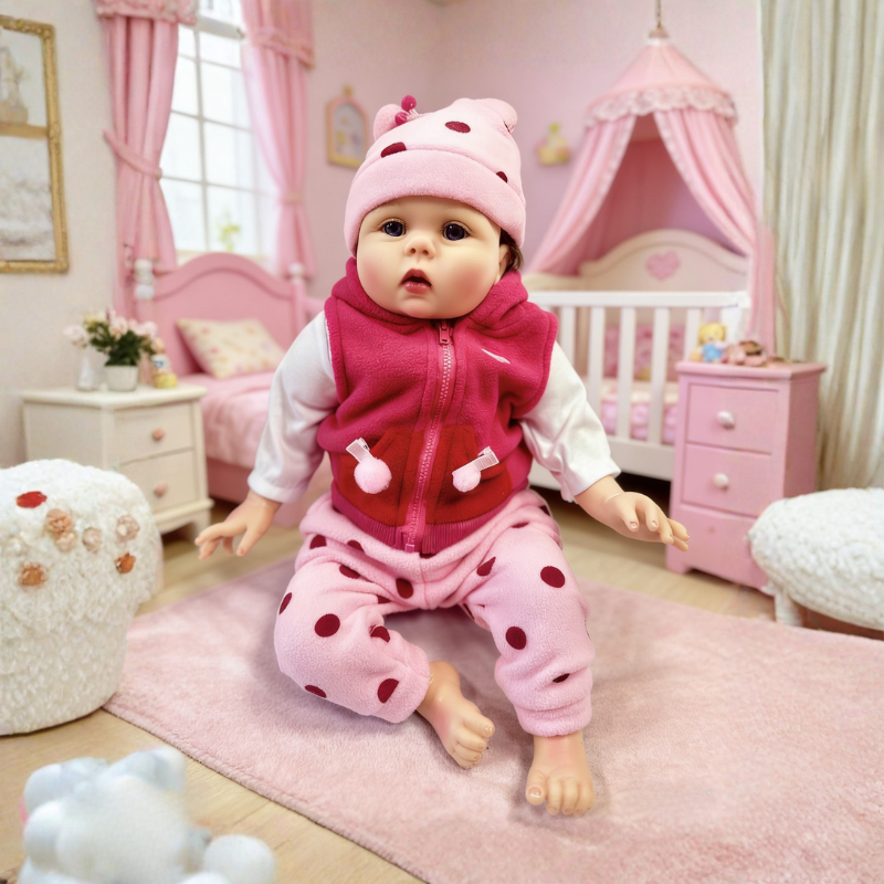 18/22 Inch Realistic Baby Doll Ella, Soft Lifelike Poseable Reborn Companion
