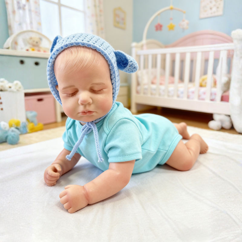 18 Inch Realistic Baby Doll Lily, Soft Lifelike Poseable Reborn Companion