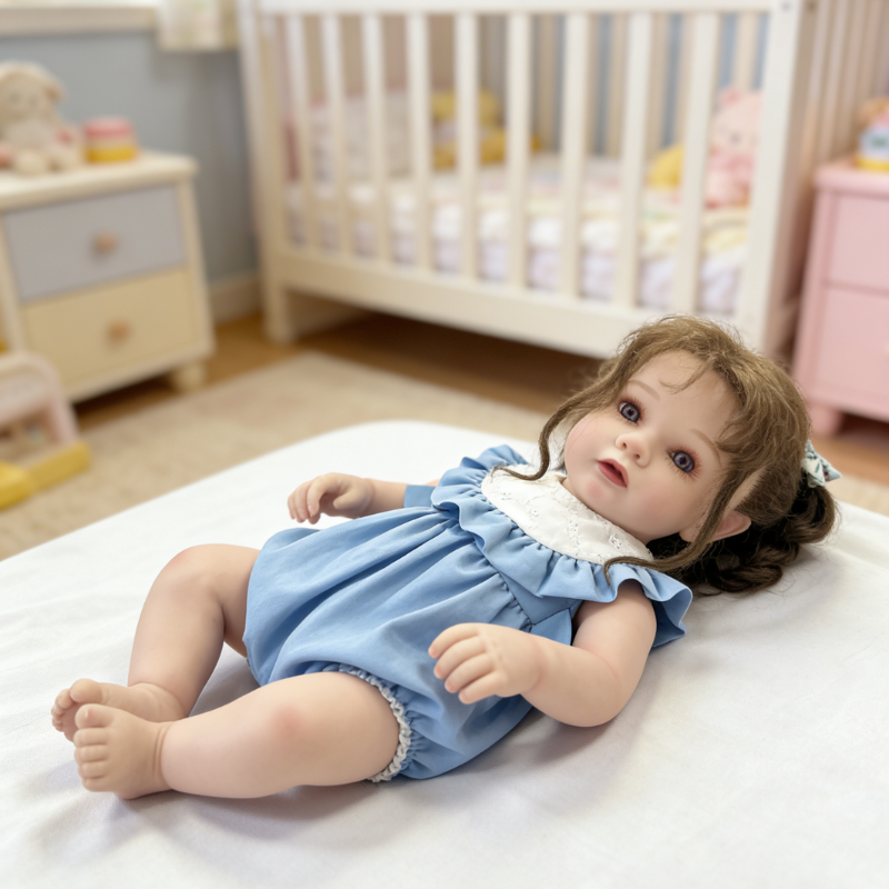 24 Inch Large Realistic Baby Chloe, Soft Skin-Friendly Gift Doll