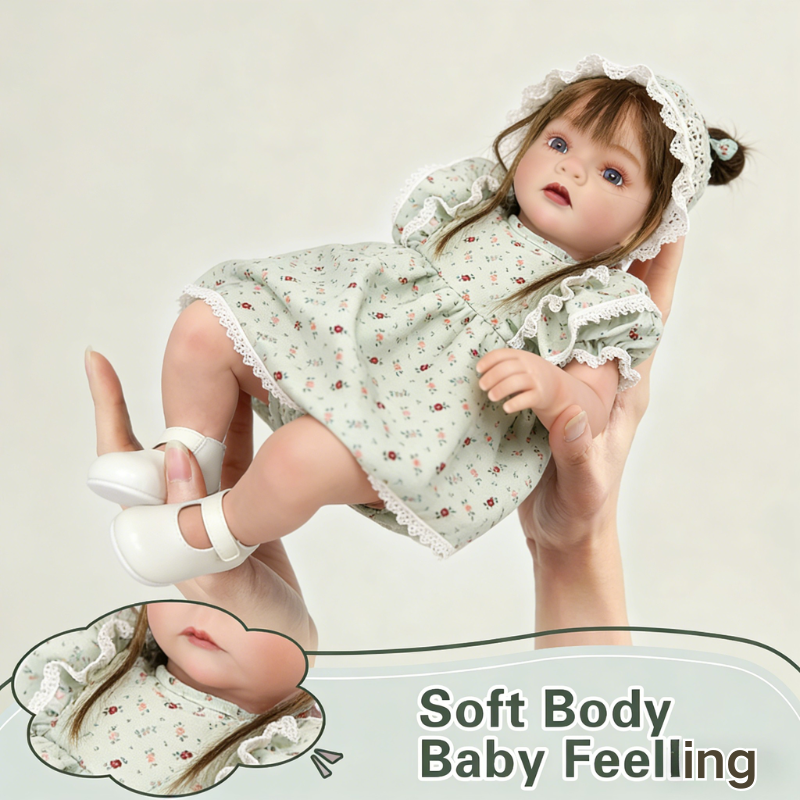 24 Inch Large Realistic Baby Chloe, Soft Skin-Friendly Gift Doll