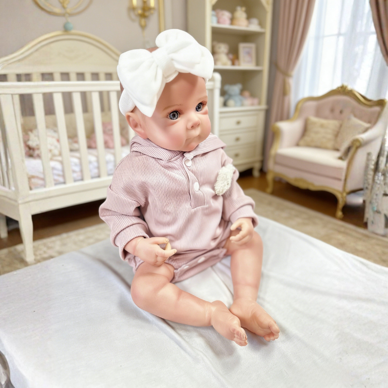 Mia 20 Inch Realistic Reborn Doll, Poseable & Cute Home Companion Doll