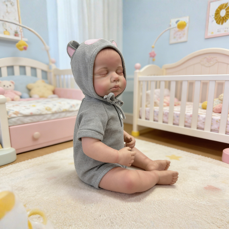 18 Inch Realistic Baby Doll Lily, Soft Lifelike Poseable Reborn Companion