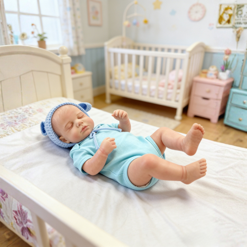 18 Inch Realistic Baby Doll Lily, Soft Lifelike Poseable Reborn Companion