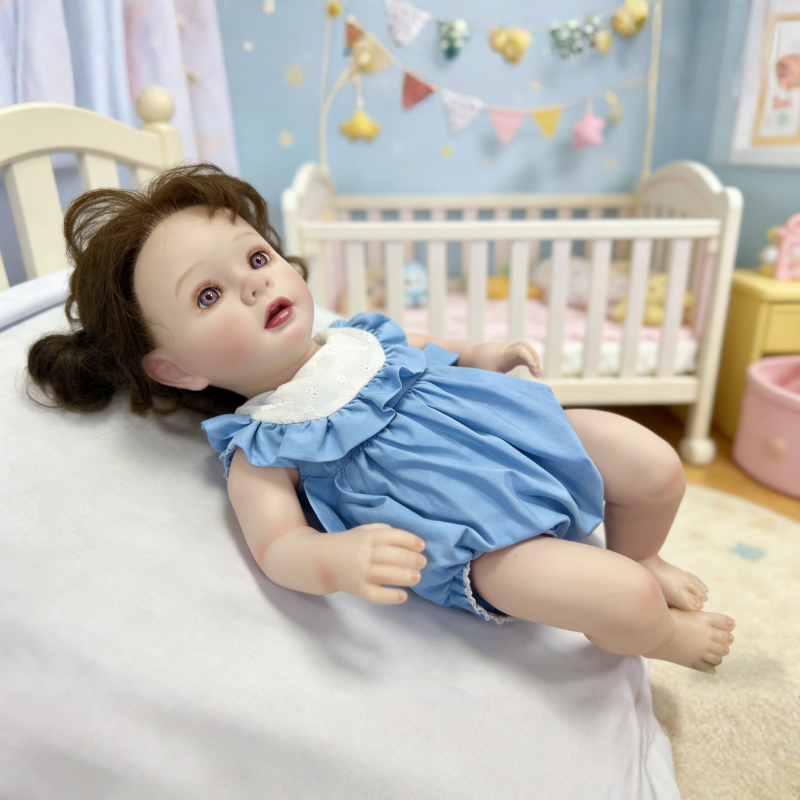 24 Inch Large Realistic Baby Chloe, Soft Skin-Friendly Gift Doll