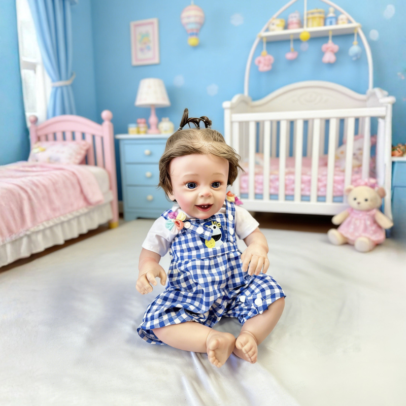 Ava 22 Inch Realistic Newborn Baby Doll, Soft Lifelike Reborn Doll Gift for Kids