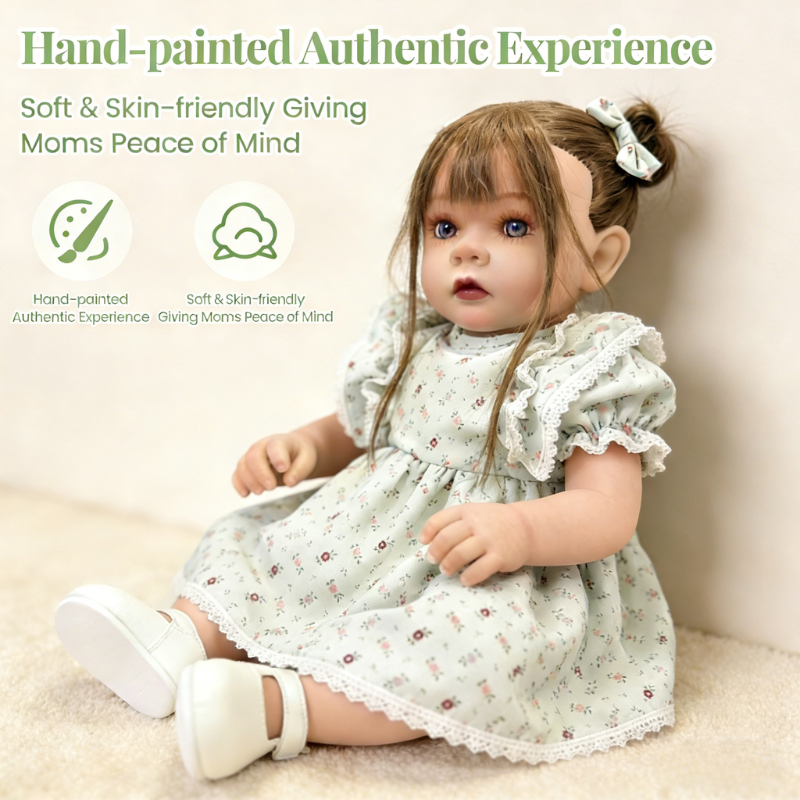 24 Inch Large Realistic Baby Chloe, Soft Skin-Friendly Gift Doll