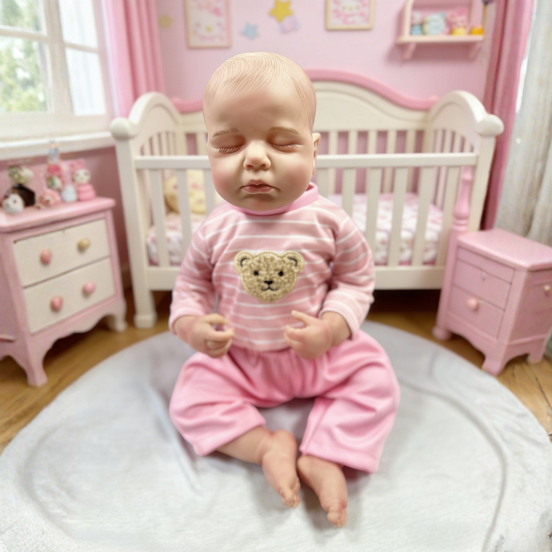 Nora 18 Inch Realistic Newborn Doll, Skin-Friendly Poseable Comfort Gift for Kids