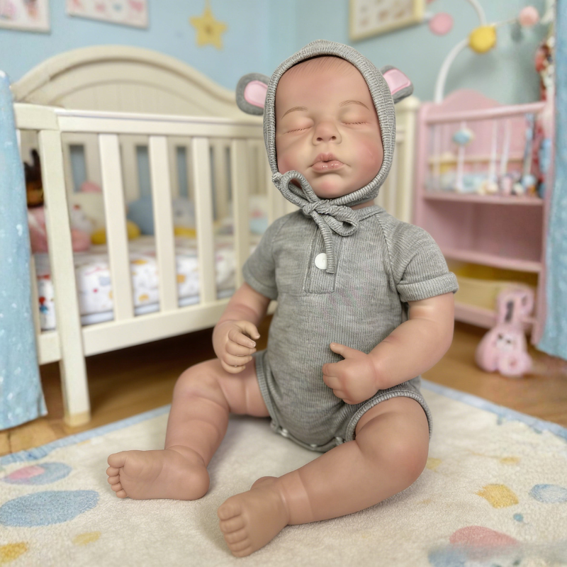 18 Inch Realistic Baby Doll Lily, Soft Lifelike Poseable Reborn Companion