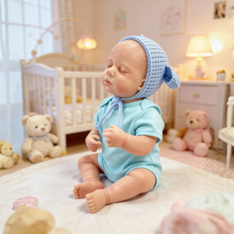 18 Inch Realistic Baby Doll Lily, Soft Lifelike Poseable Reborn Companion