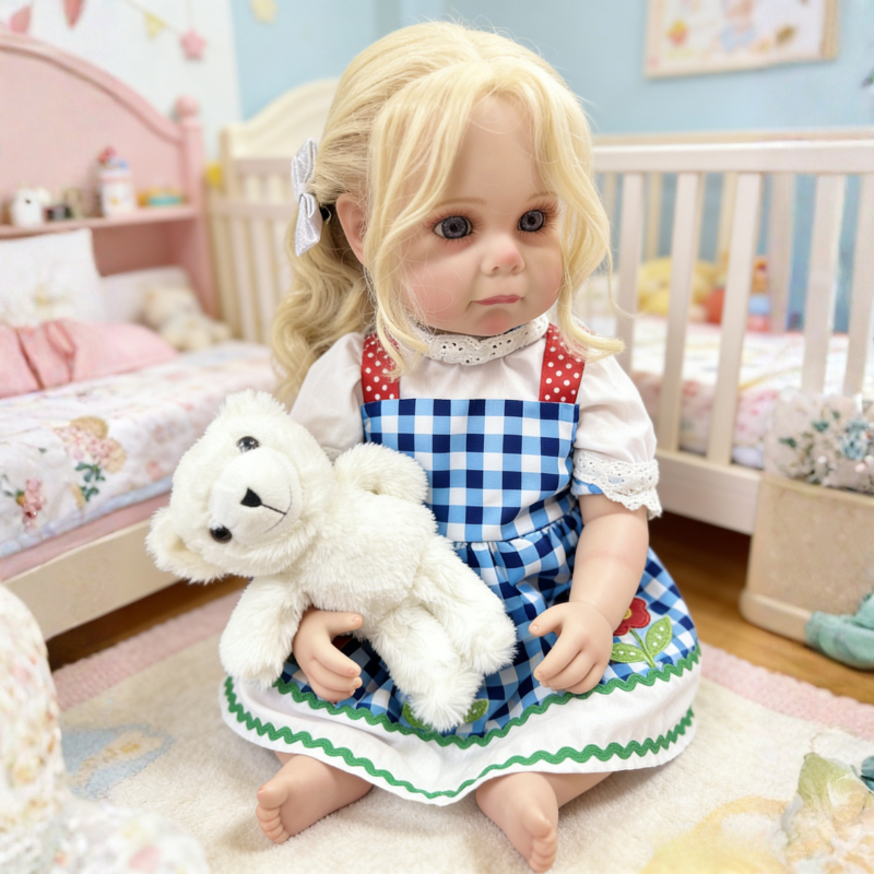 Bonnie 22 Inch Realistic Newborn Baby Doll, Soft Lifelike Reborn Doll Gift for Kids