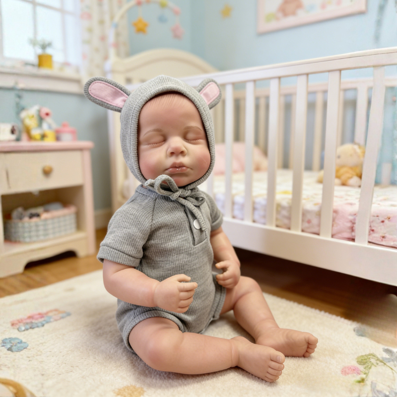 18 Inch Realistic Baby Doll Lily, Soft Lifelike Poseable Reborn Companion