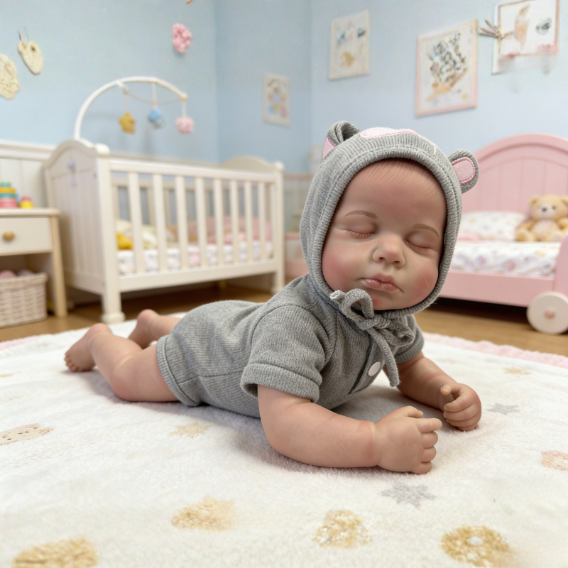 18 Inch Realistic Baby Doll Lily, Soft Lifelike Poseable Reborn Companion