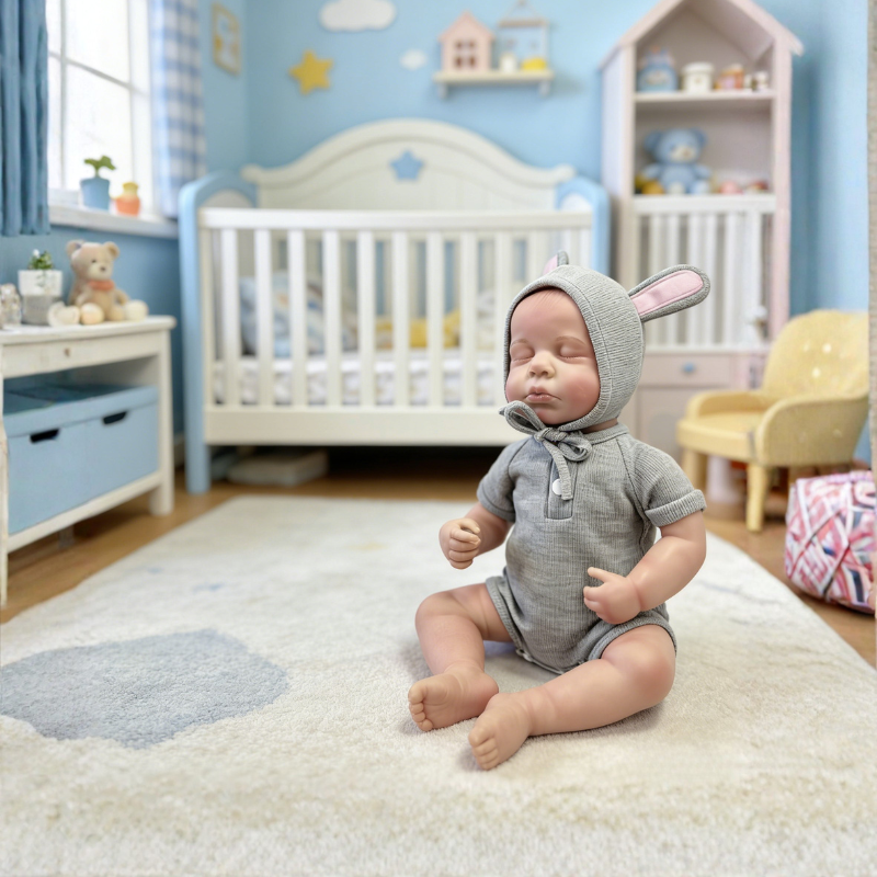 18 Inch Realistic Baby Doll Lily, Soft Lifelike Poseable Reborn Companion