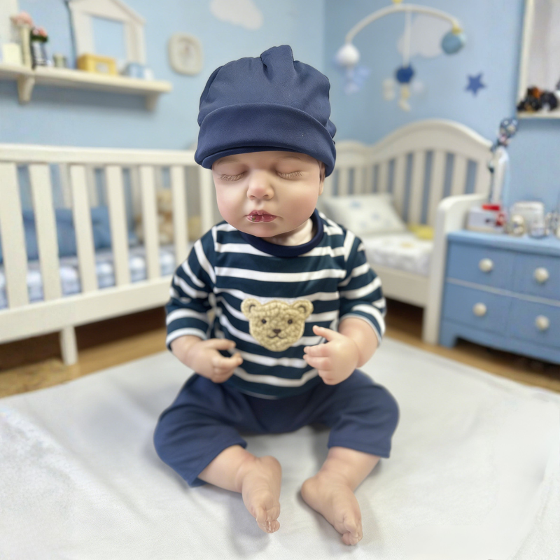 Nora 18 Inch Realistic Newborn Doll, Skin-Friendly Poseable Comfort Gift for Kids