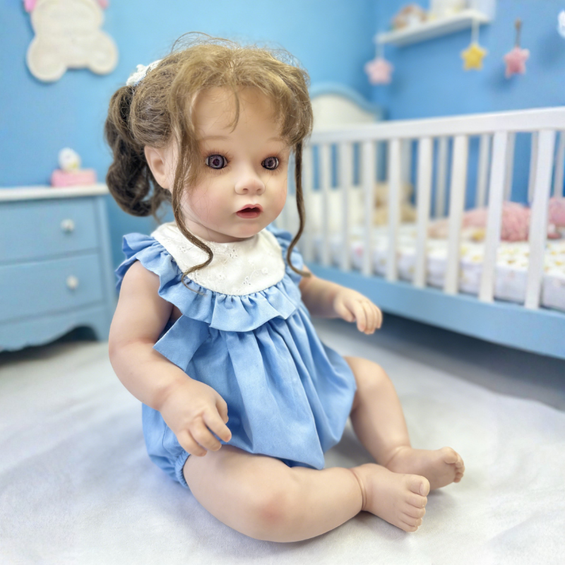24 Inch Large Realistic Baby Chloe, Soft Skin-Friendly Gift Doll