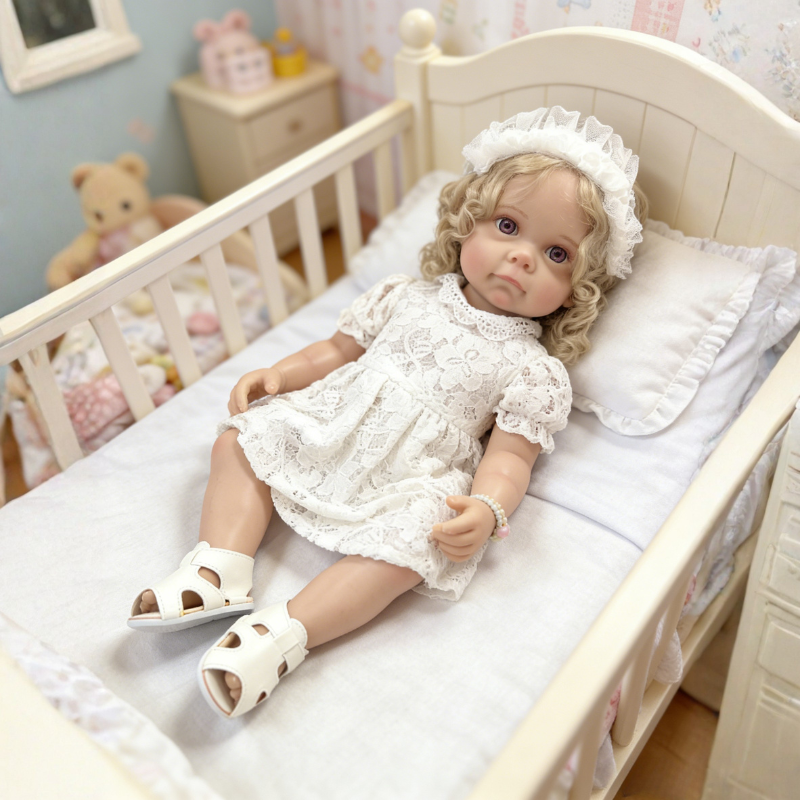Bonnie 22 Inch Realistic Newborn Baby Doll, Soft Lifelike Reborn Doll Gift for Kids