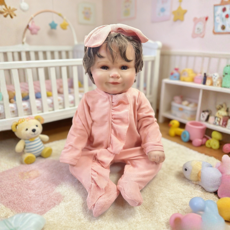 Grace 20 Inch Realistic Reborn Doll, Poseable & Cute Home Companion Doll
