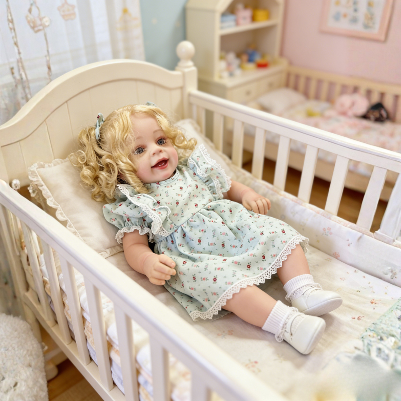 Ava 22 Inch Realistic Newborn Baby Doll, Soft Lifelike Reborn Doll Gift for Kids