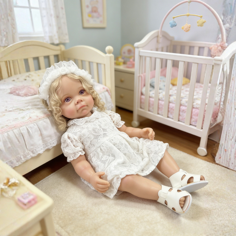 Bonnie 22 Inch Realistic Newborn Baby Doll, Soft Lifelike Reborn Doll Gift for Kids