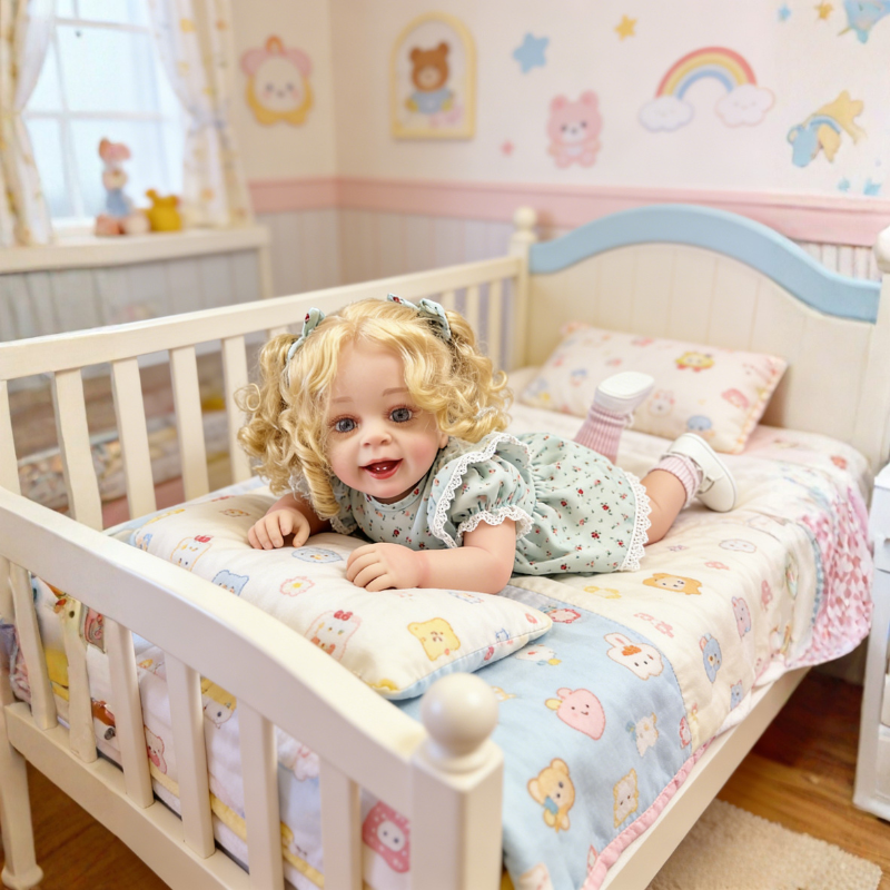 Ava 22 Inch Realistic Newborn Baby Doll, Soft Lifelike Reborn Doll Gift for Kids