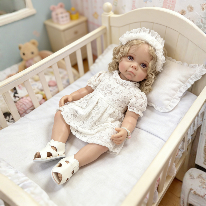 Bonnie 22 Inch Realistic Newborn Baby Doll, Soft Lifelike Reborn Doll Gift for Kids