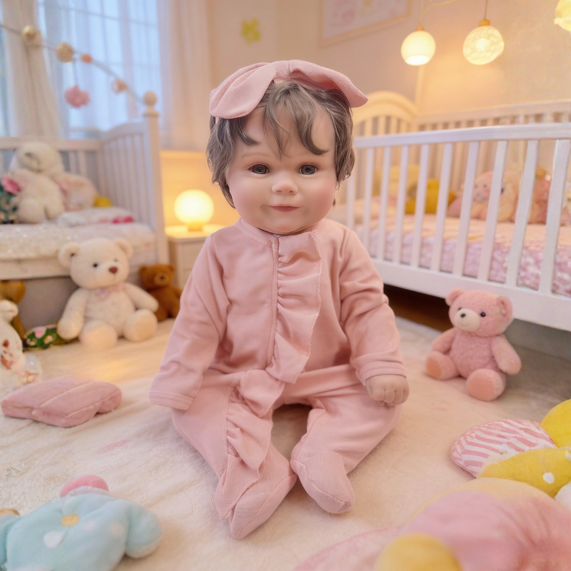 Grace 20 Inch Realistic Reborn Doll, Poseable & Cute Home Companion Doll