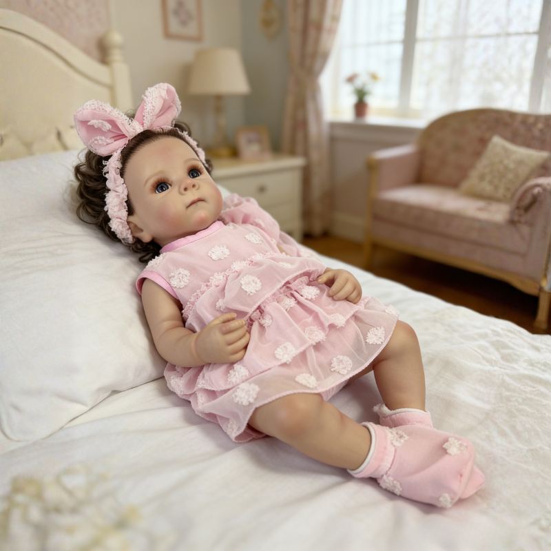 Mia 20 Inch Realistic Reborn Doll, Poseable & Cute Home Companion Doll