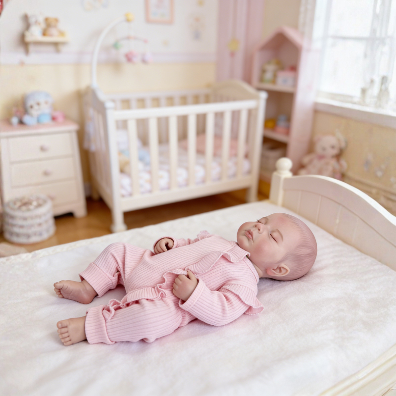 18 Inch Realistic Baby Doll Lily, Soft Lifelike Poseable Reborn Companion